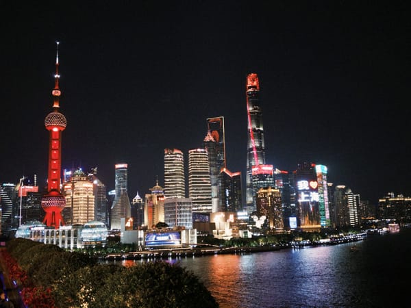 Photo of the roof top view at Peace Hotel in Shanghai