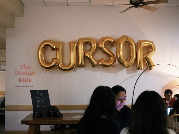 The ballon setup of Cursor Cafe @Stanford event